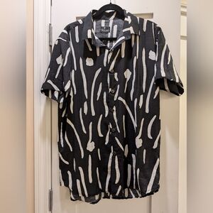 Giovanni Valentino Vintage Button Down Shirt,L (See Measurements)